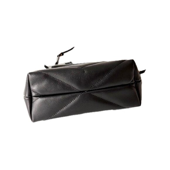 NEW Rebecca Minkoff Edie Crossbody Shoulder Bag Black Quilted Leather - Picture 7 of 9